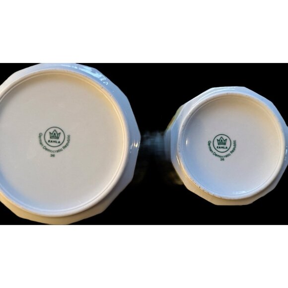 Vintage 2 Piece Set Porcelain Flower Pots / German Democratic Republic - Picture 4 of 5